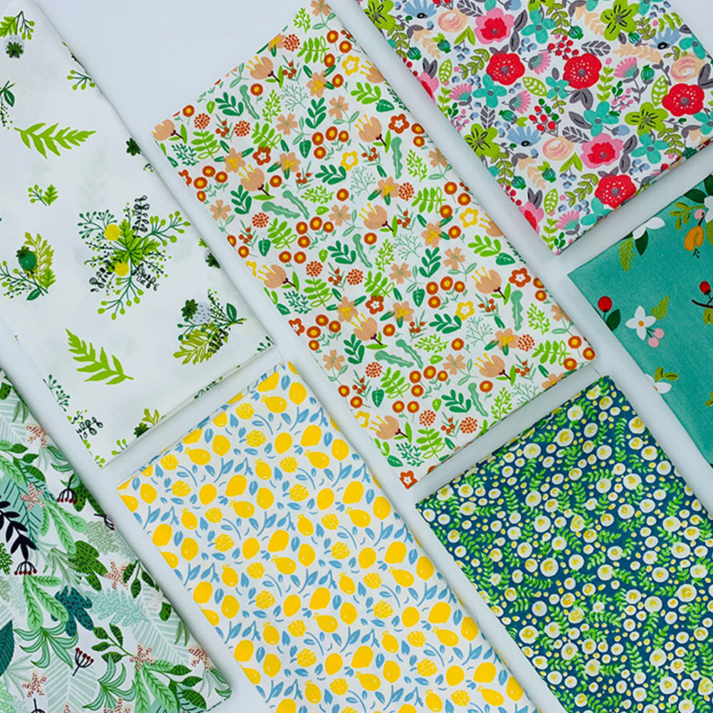 Textile For Sewing - 7 Pcs Floral Sewing Cloth Precut