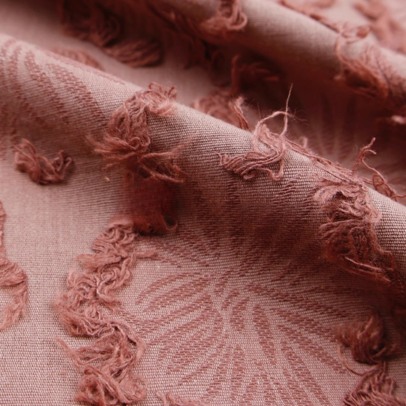Sewing Recycle - Cinnamon Pink Recycled Cotton Linen Jacquard