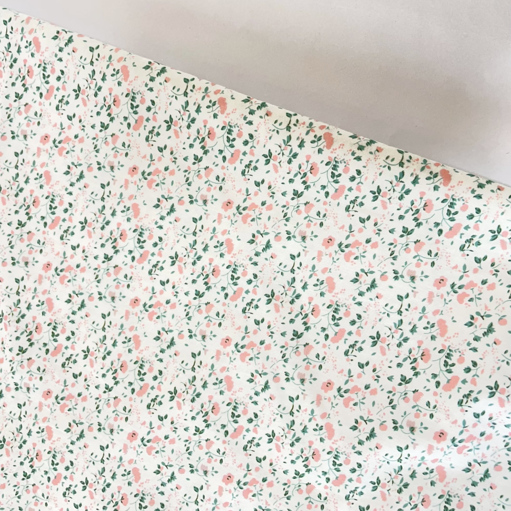 Textile And Sewing Materials - 100% Cotton Floral Fabric Soft Pink
