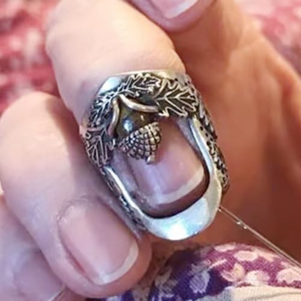 Sewing Thimble Metal - Metal Open Nail Acorn Thimble DIY