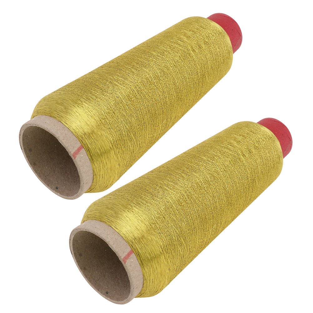 Sewing Kit - 2 Rolls Metallic Golden Glitter Polyester