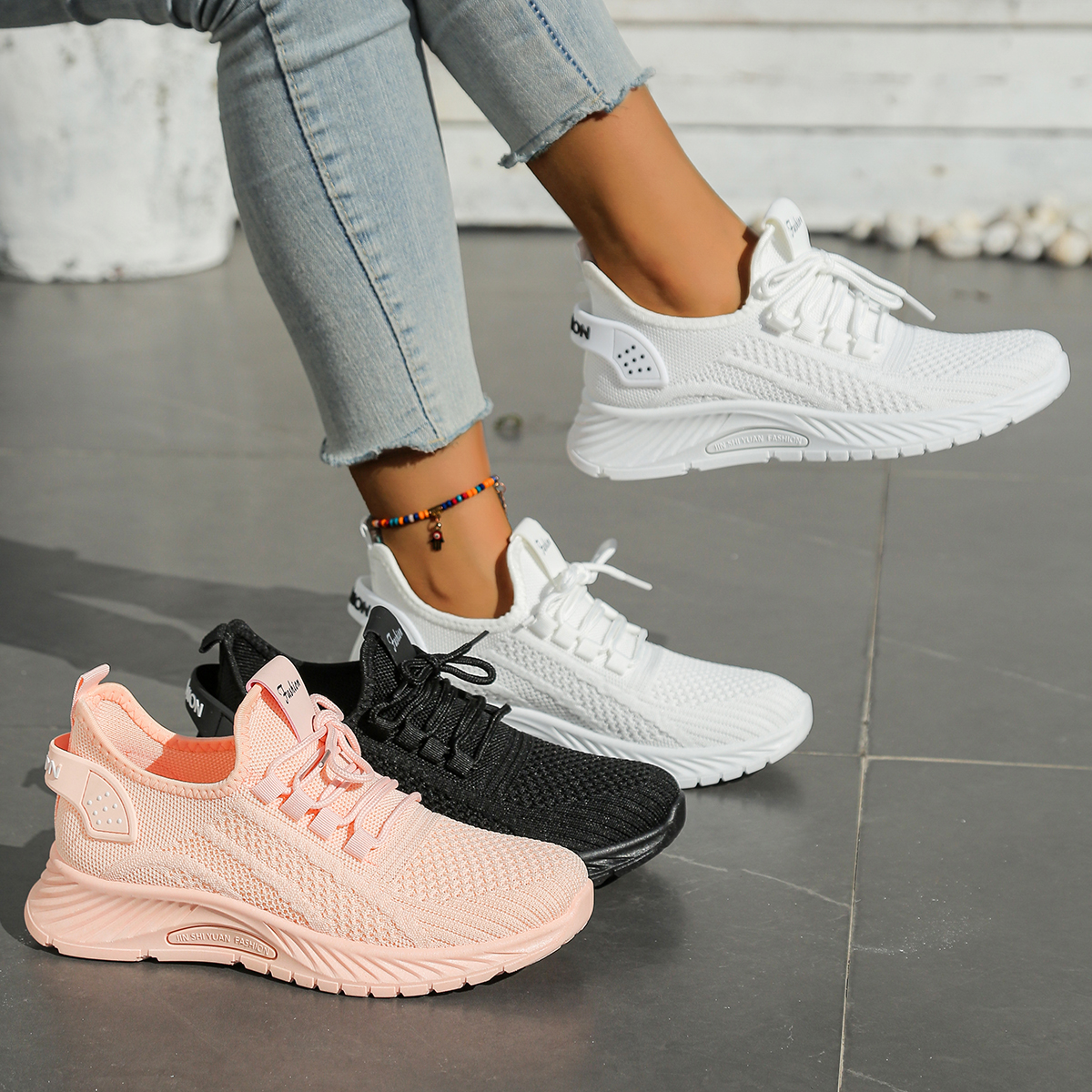 Sewing Cloth - Women shoes casual sneaker fall new