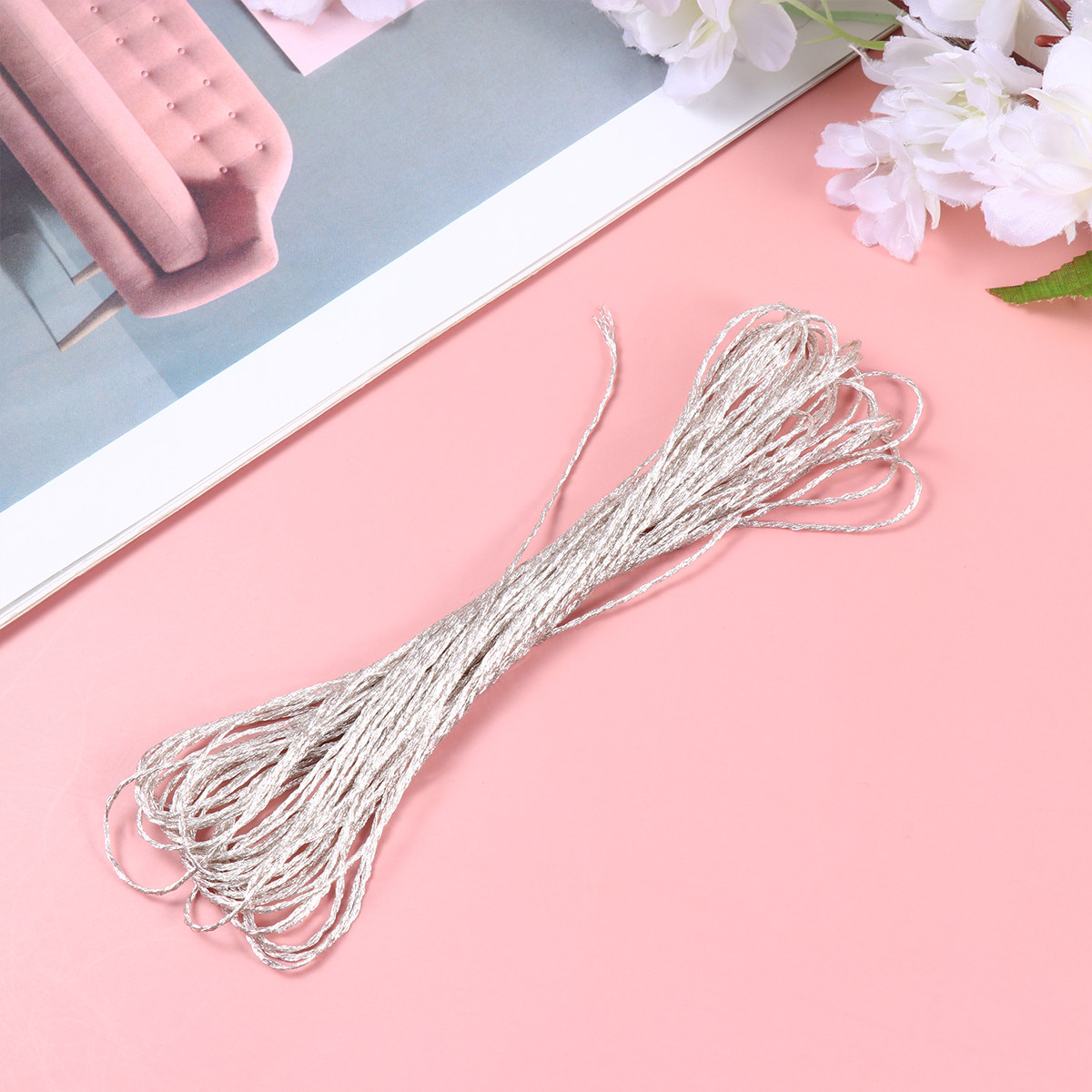 Sewing Kit - 12Pcs Metallic Sewing Thread Set Glitter