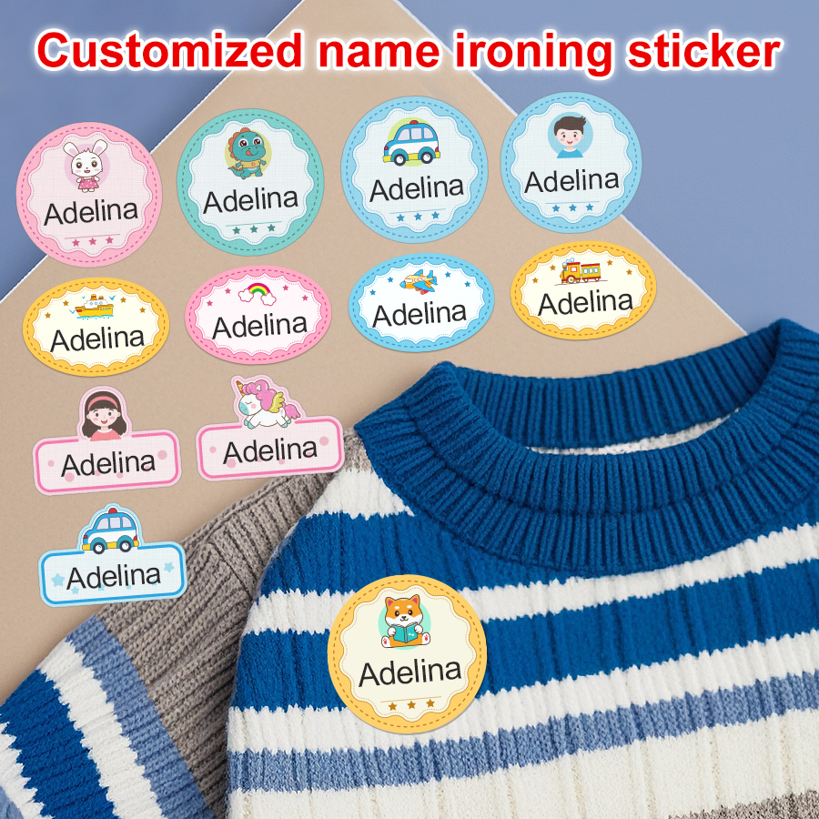 Sewing Custom - Personalized Kids Waterproof Clothing Labels,Custom Iron-On/Sewn