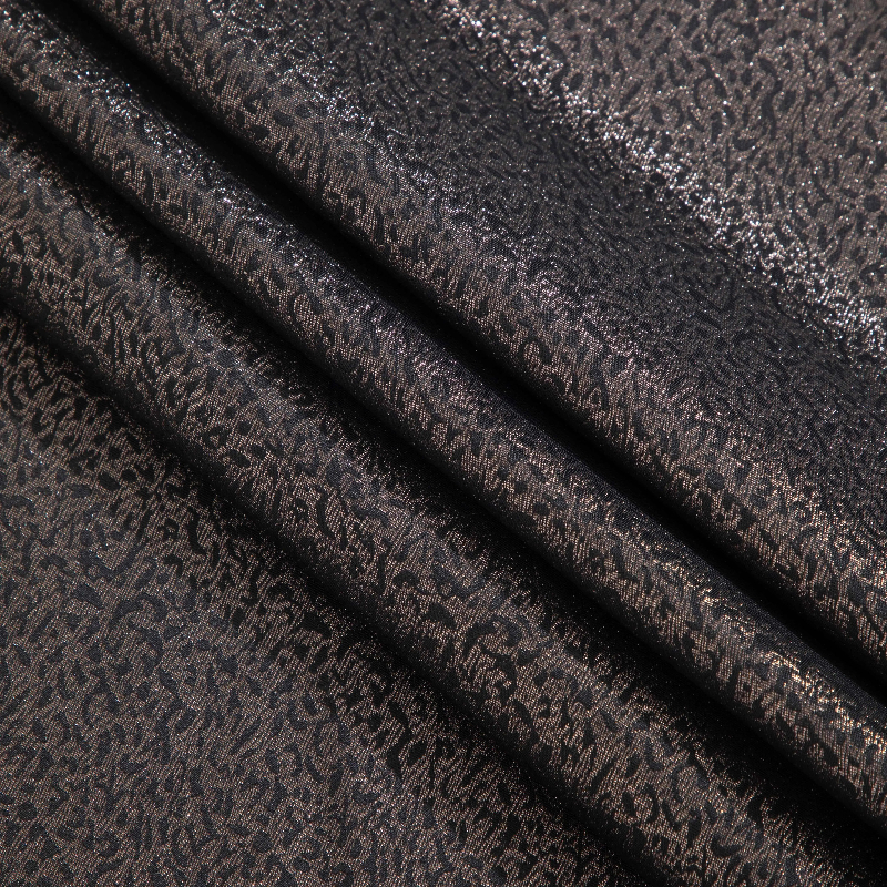 Sewing Recycle - Shadow Pattern Jacquard Leopard Print Fabric