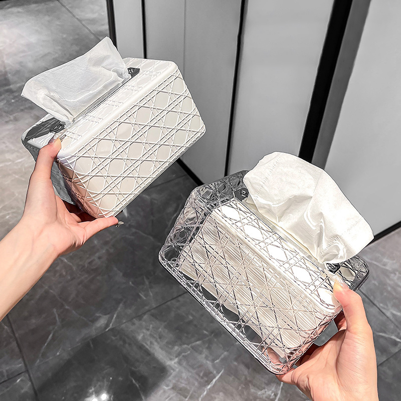 Pattern Tissue Paper - New Rattan Pattern Tissue Box Living
