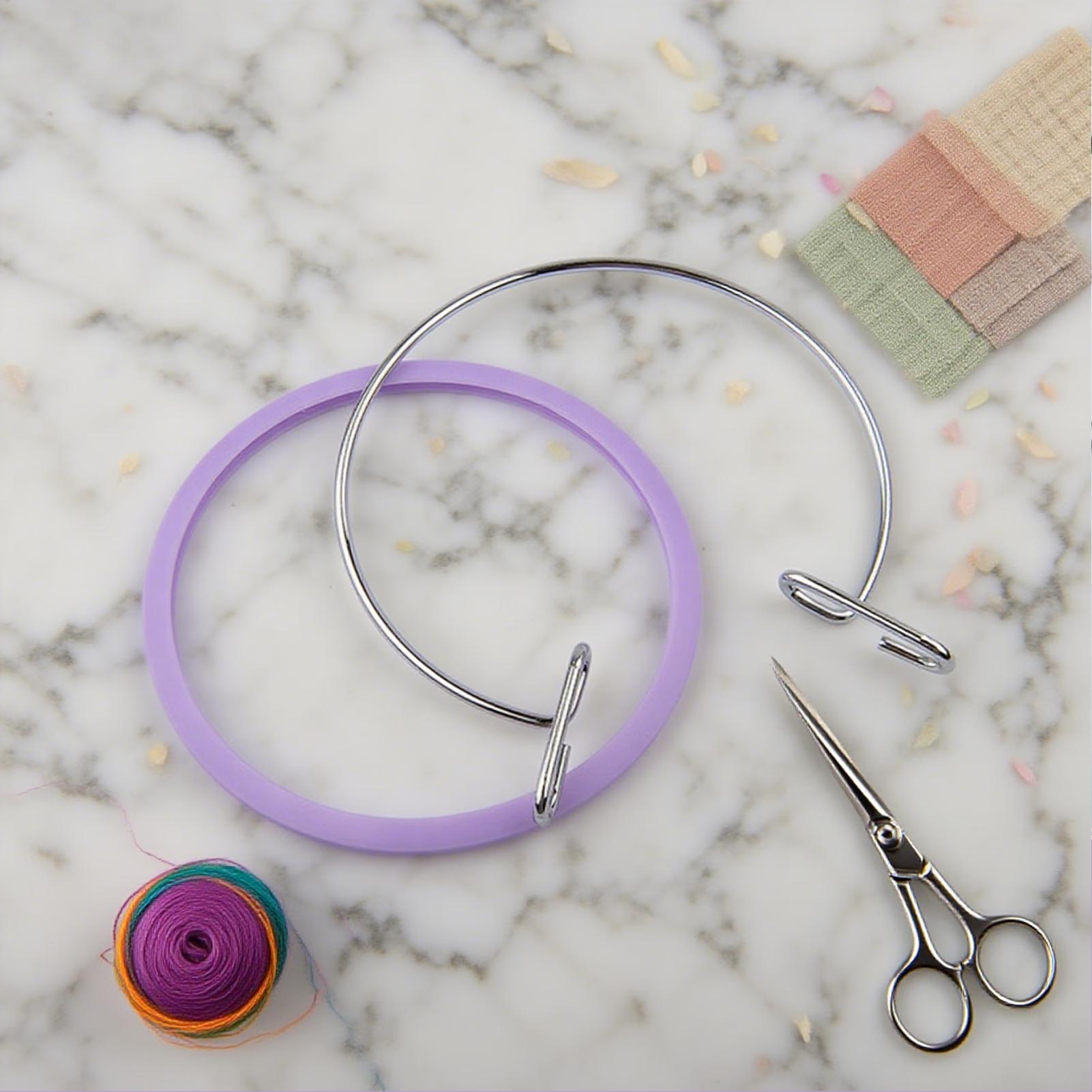 Hoop For Cross Stitching Metal - Sewing Art ulasan dan harga