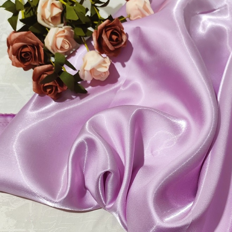Curtains Satin Fabric Lustrous - Textile And Sewing Materials ulasan dan harga
