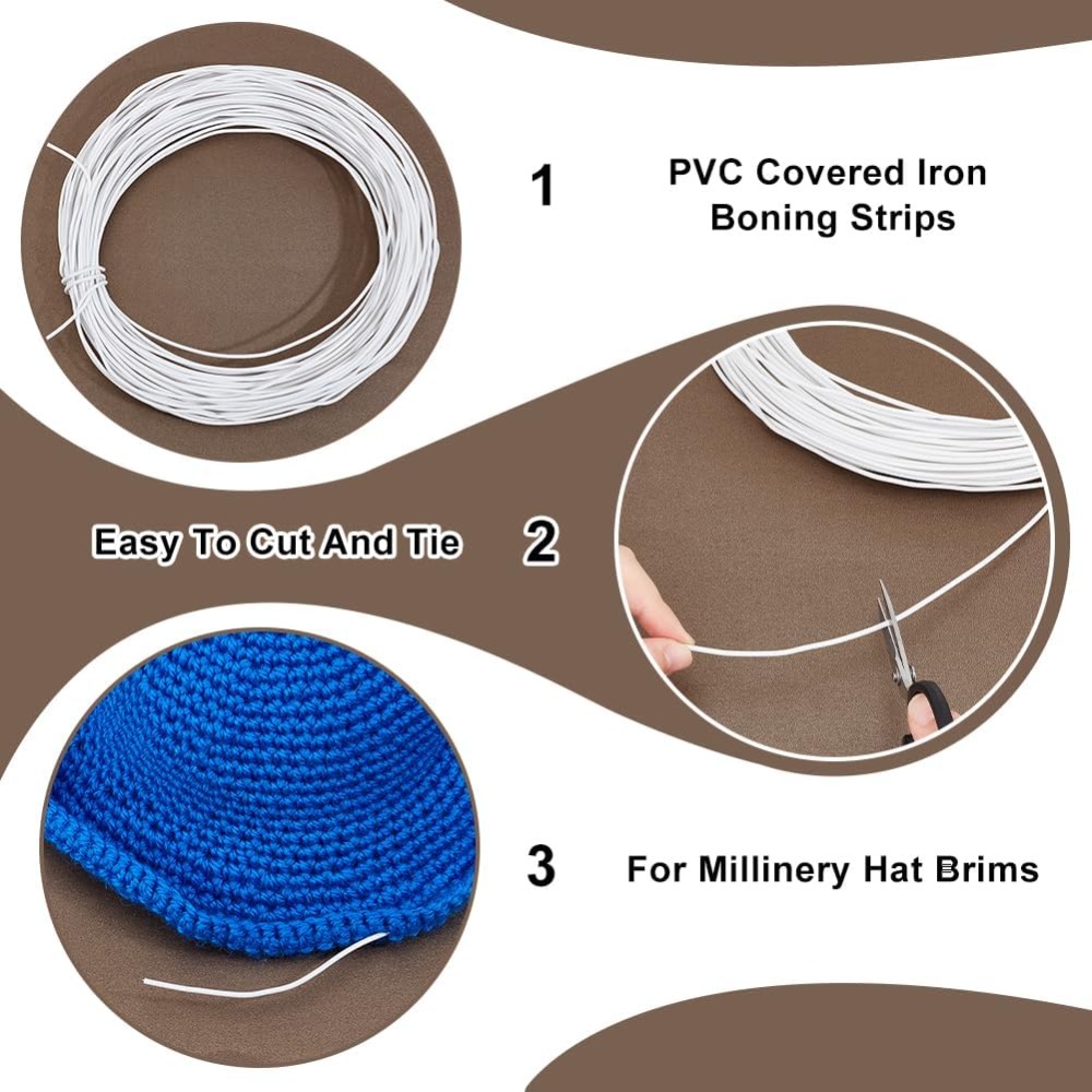 30m White Millinery Wire 2mm D - Sewing Art ulasan dan harga
