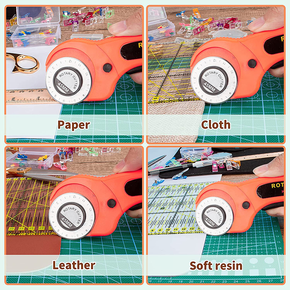 42PCS Rotary Cutter Set 45mm F - Rotary Cutter Fabric ulasan dan harga