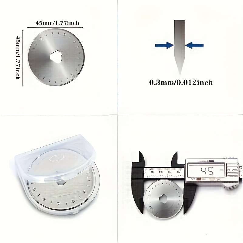 10PCS 45mm Rotary Cutter Blade - Rotary Cutter Fabric ulasan dan harga
