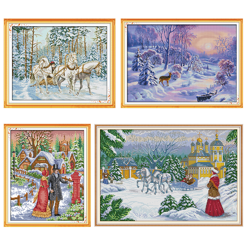 Walk on The Snow Needlework Fa - Textile Sewing Patterns ulasan dan harga