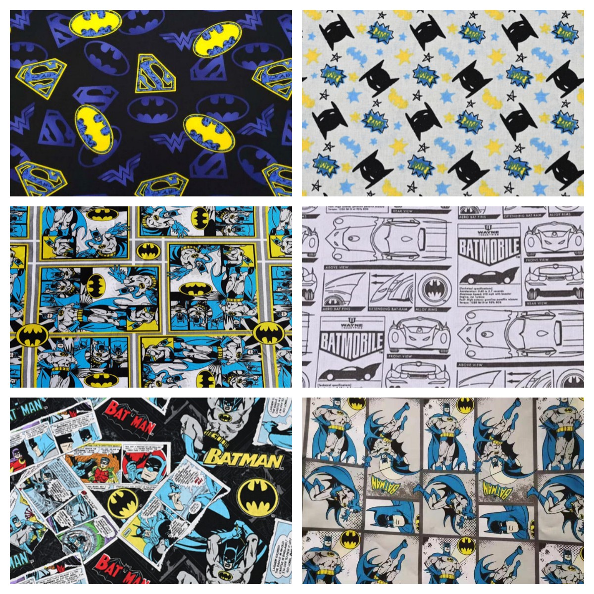Bandai Batman Anime 100 Cotton - Textile And Sewing Materials ulasan dan harga