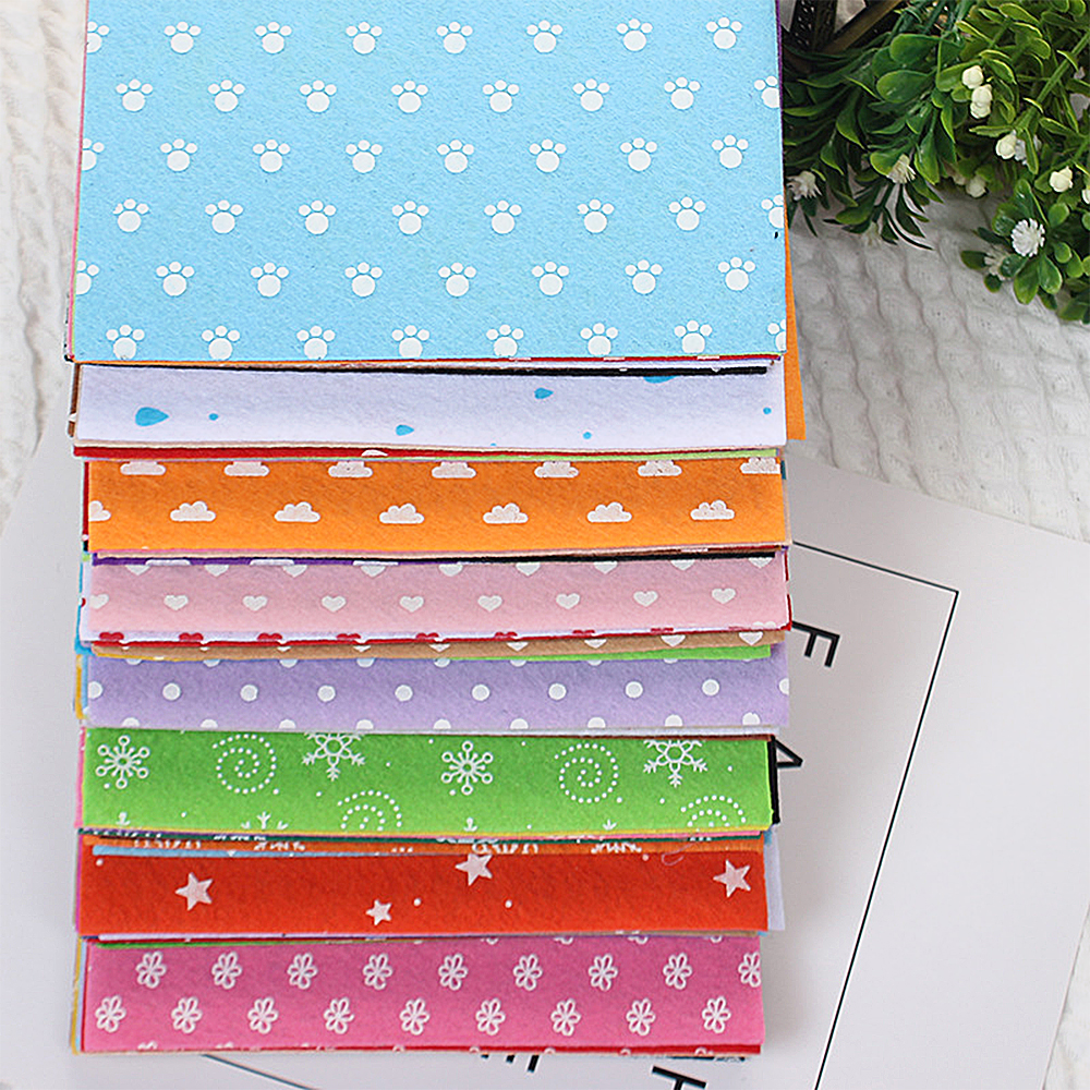 10 PCS 15x15cm 5.9x5.9in Felt  - Textile And Sewing Materials ulasan dan harga