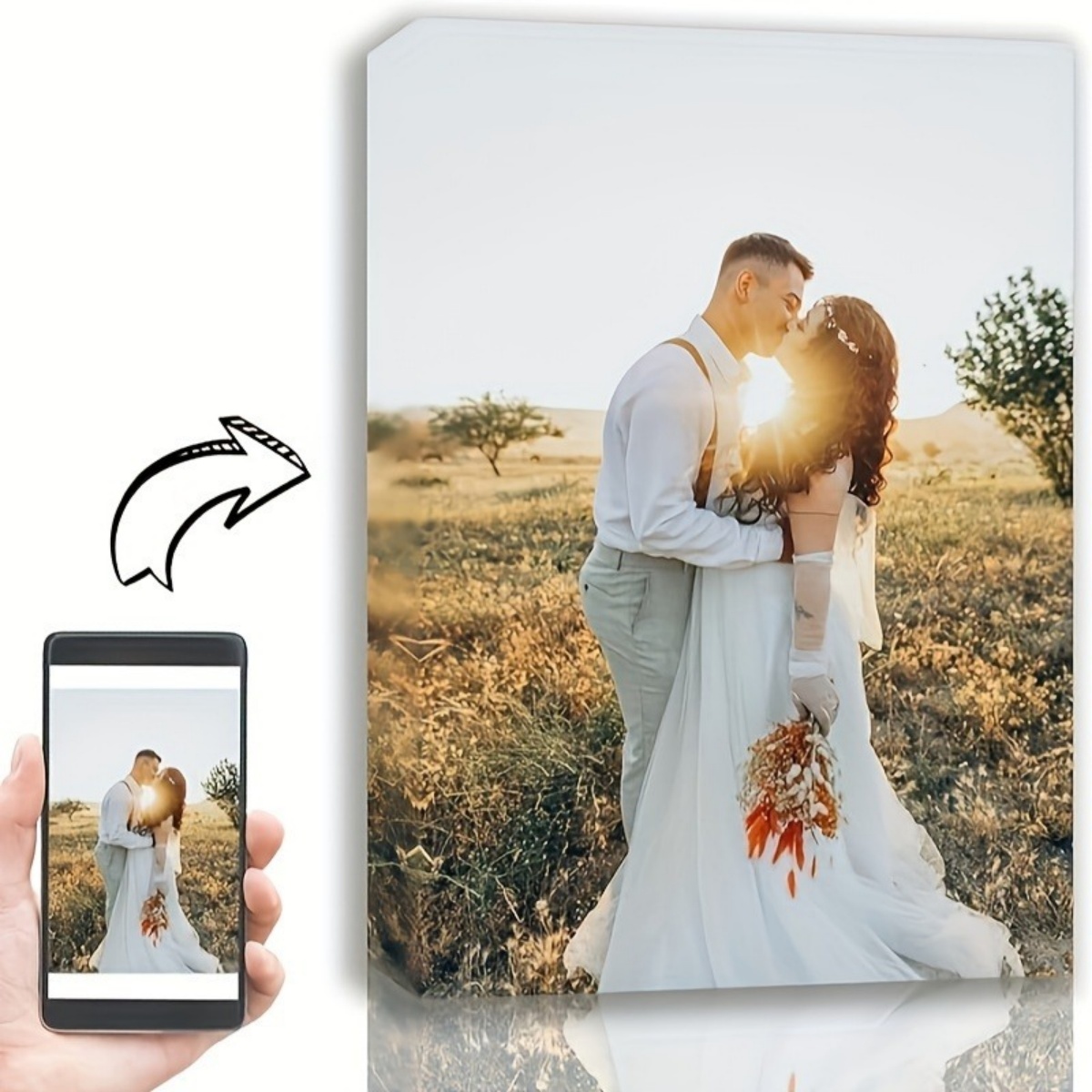 Custom 2D Photo Canvas Prints  - Sewing Custom ulasan dan harga