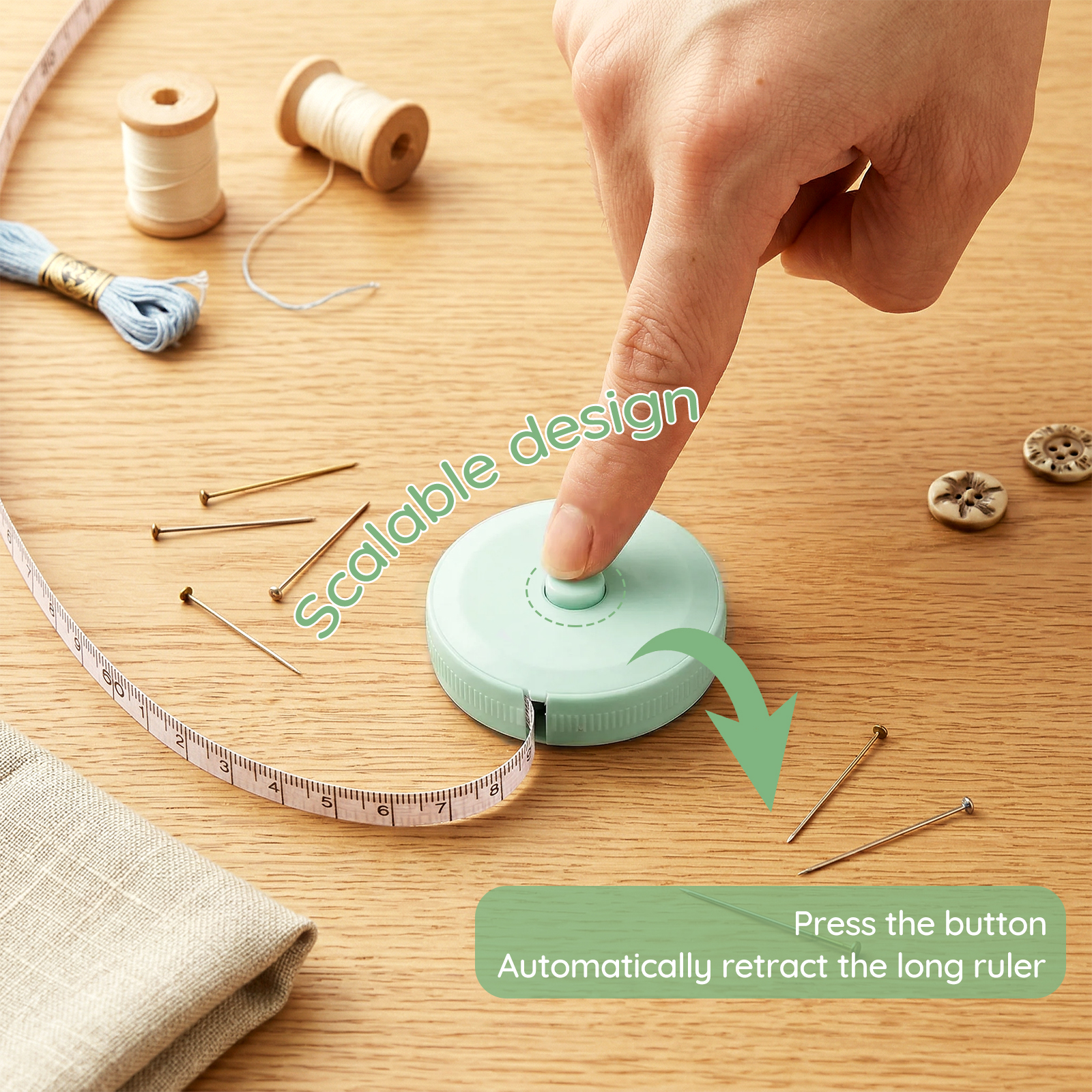 1PC 1.5m Small Tape Measure Do - Sewing Recycle ulasan dan harga