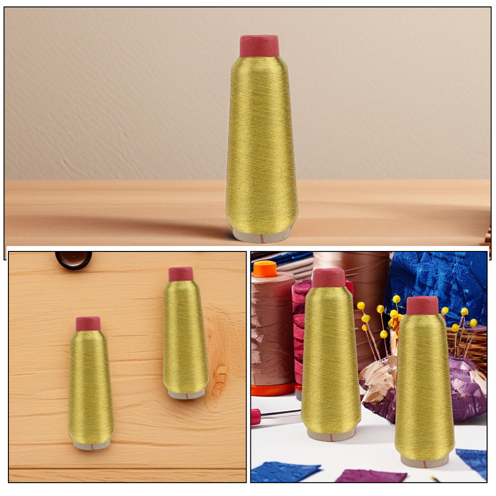 2 Rolls Metallic Golden Glitte - Sewing Kit ulasan dan harga