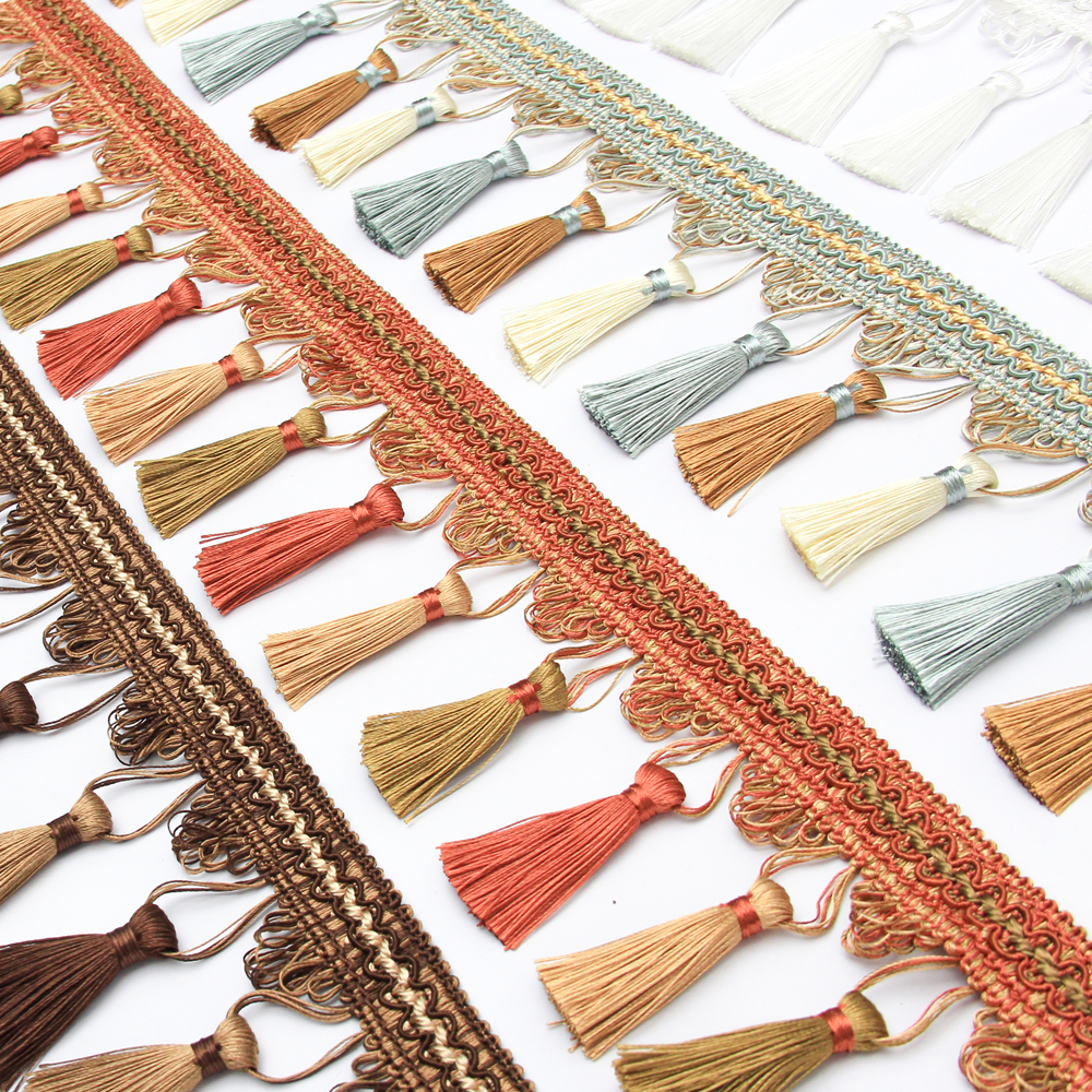 Long Gold Sewing Tassel Fringe - Sewing Thread In Textile ulasan dan harga