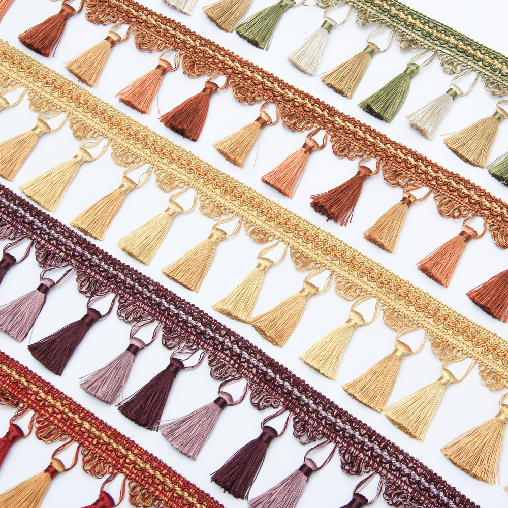 Long Gold Sewing Tassel Fringe - Sewing Thread In Textile ulasan dan harga
