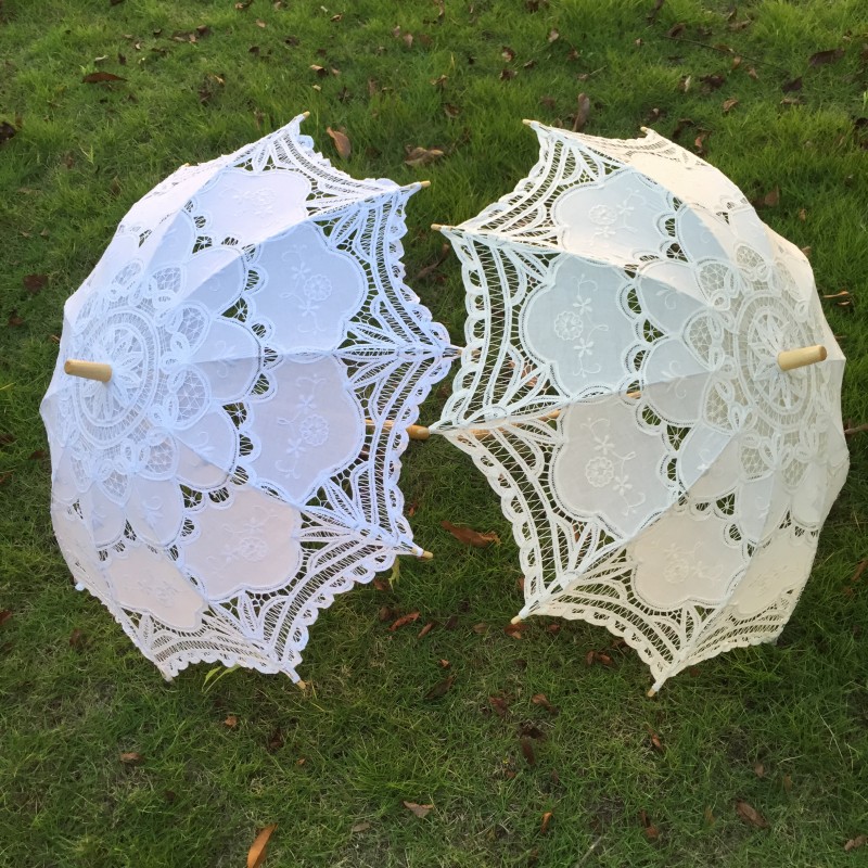 New Vintage Lace Umbrella Hand - Sewing Art ulasan dan harga