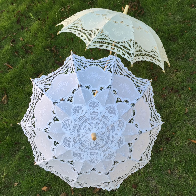 New Vintage Lace Umbrella Hand - Sewing Art ulasan dan harga