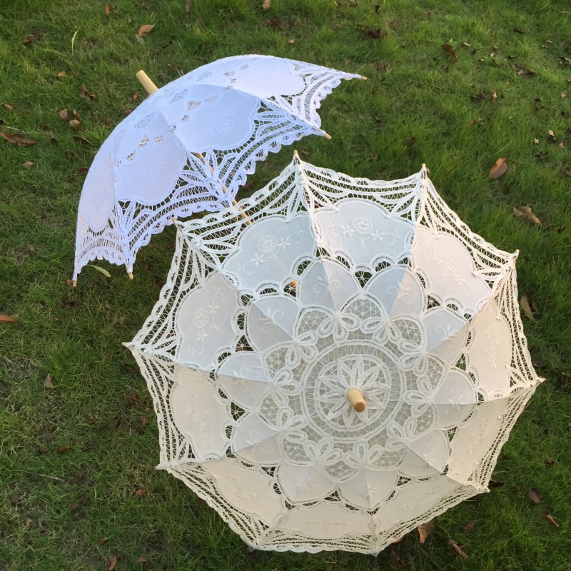 New Vintage Lace Umbrella Hand - Sewing Art ulasan dan harga