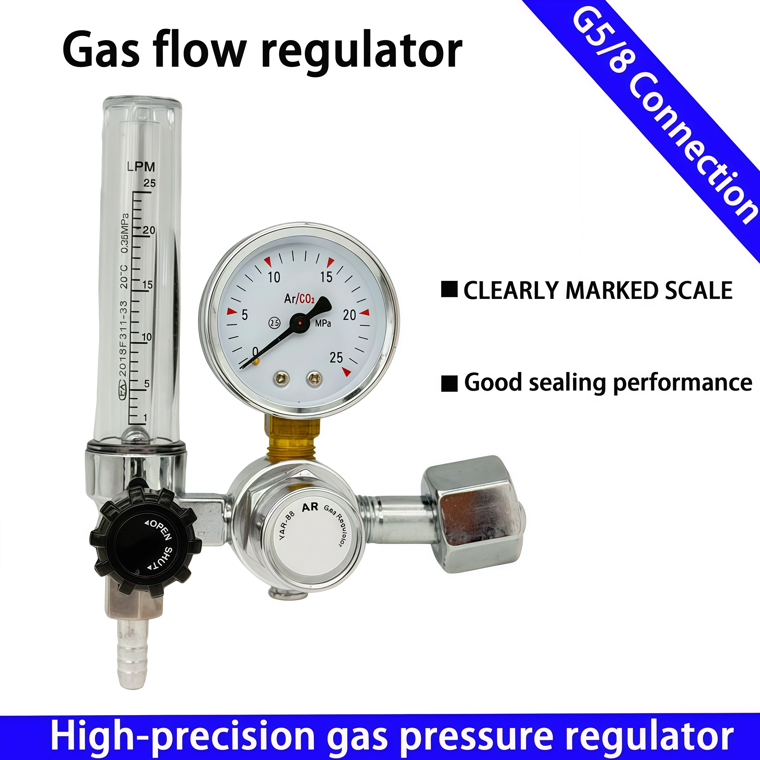 2025 NEW 0-25Mpa Argon Regulat - Seam Gauge Metal ulasan dan harga