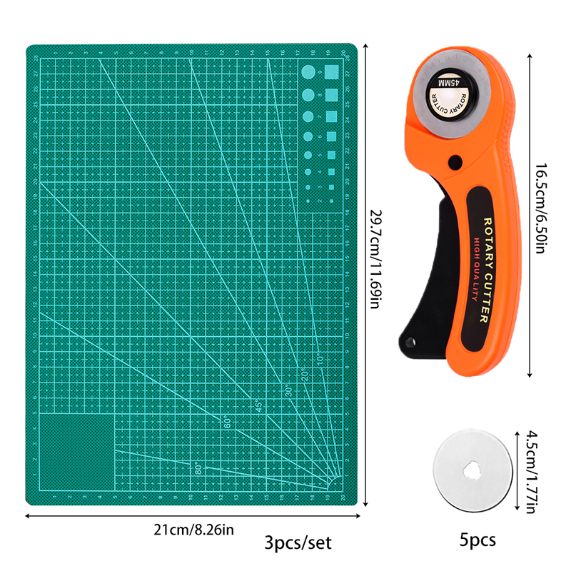 For DIY Leather Craft Orange R - Rotary Cutter Fabric ulasan dan harga