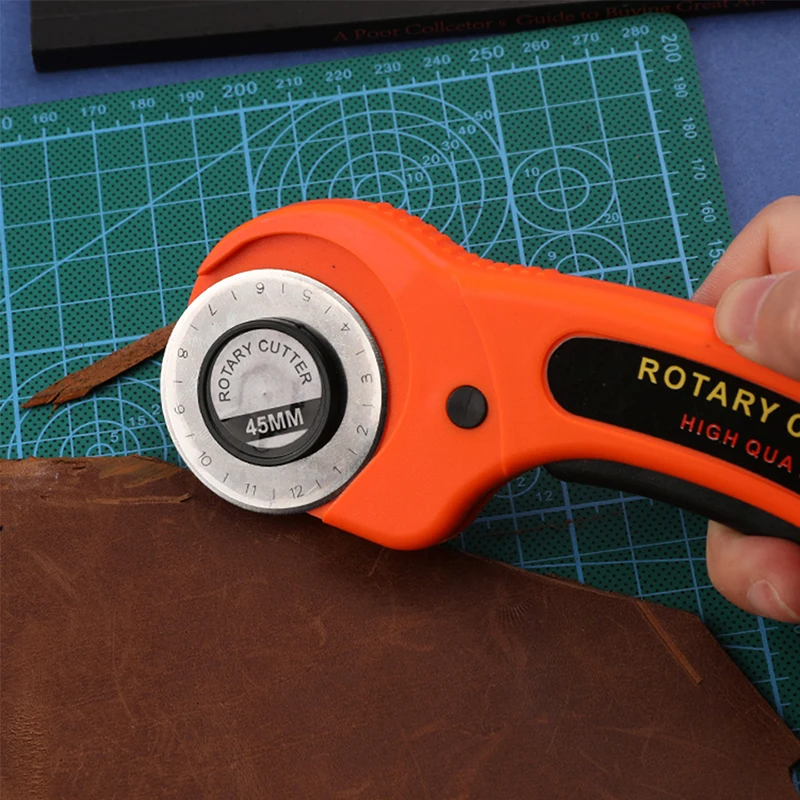For DIY Leather Craft Orange R - Rotary Cutter Fabric ulasan dan harga