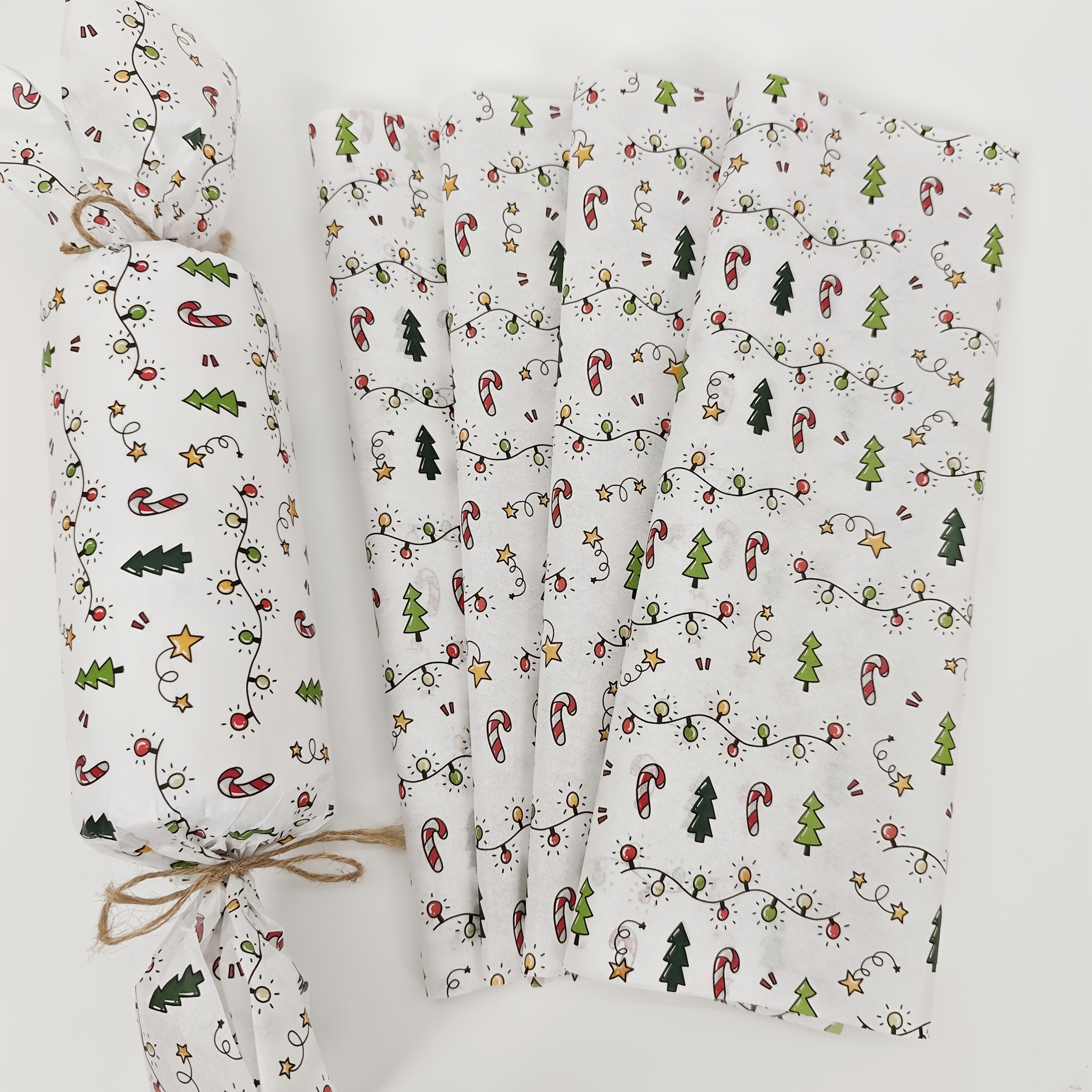 10/20 Sheets of Christmas Lant - Pattern Tissue Paper ulasan dan harga