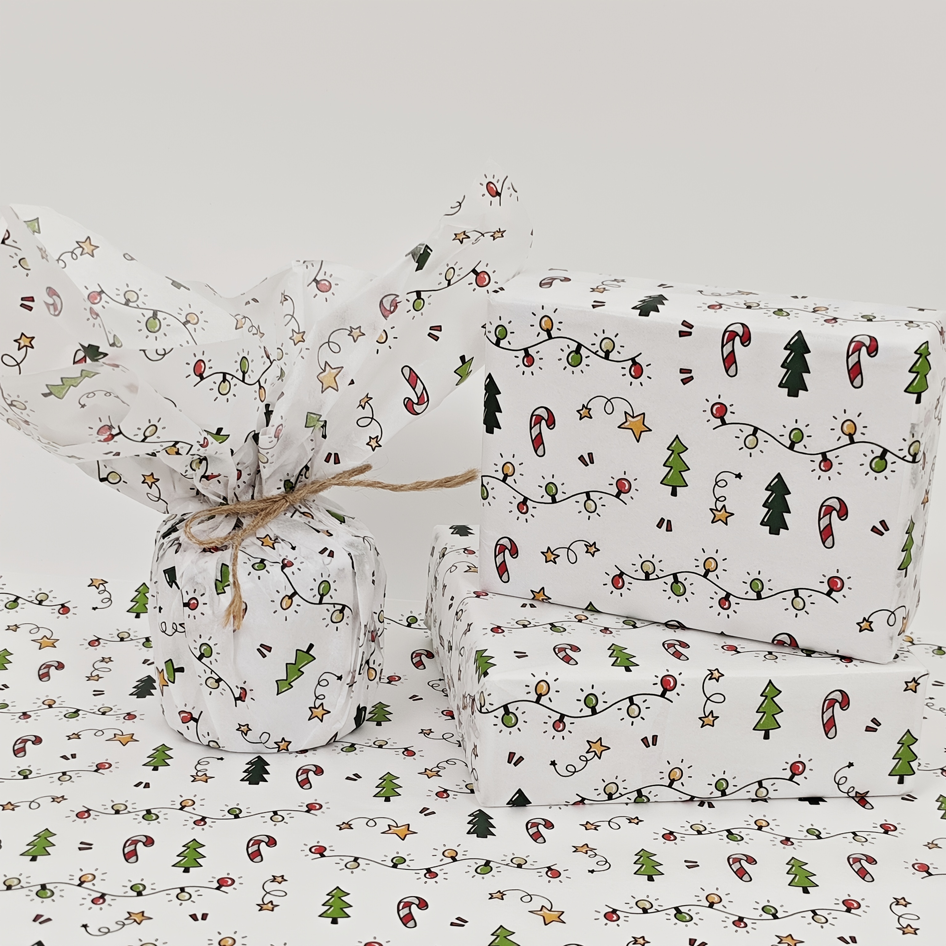 10/20 Sheets of Christmas Lant - Pattern Tissue Paper ulasan dan harga