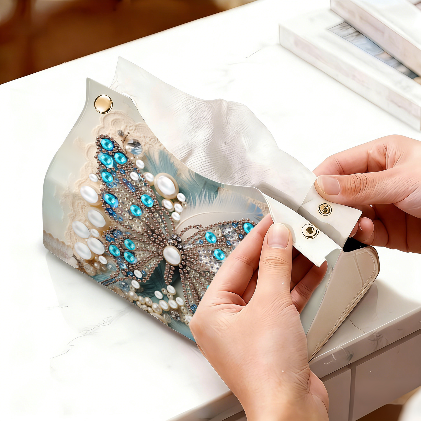 1-Piece set of Diamond Paintin - Pattern Tissue Paper ulasan dan harga