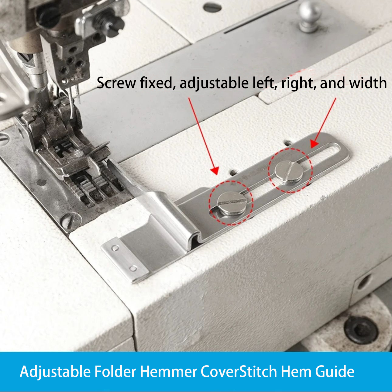 Adjustable Folder Hemmer Cover - Seam Gauge Metal ulasan dan harga