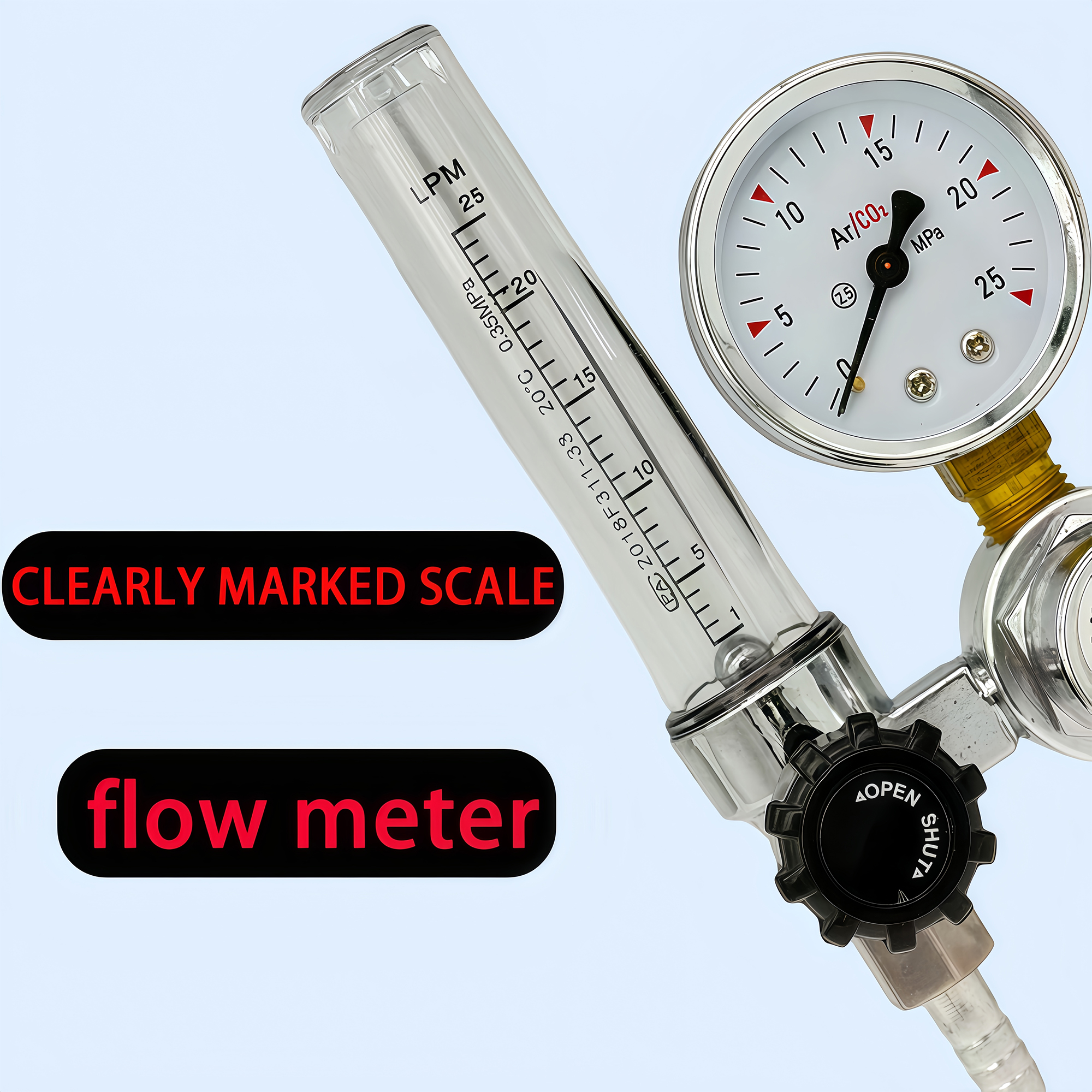 NEW Argon Regulator 0-25Mpa Ar - Seam Gauge Metal ulasan dan harga