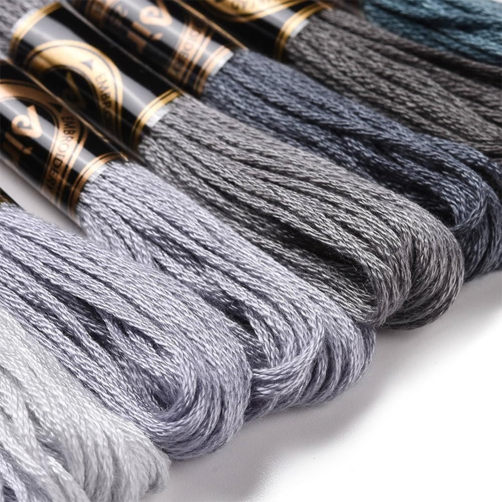8 Skeins 70 Yards Grey Friends - Embroidery Floss Thread ulasan dan harga