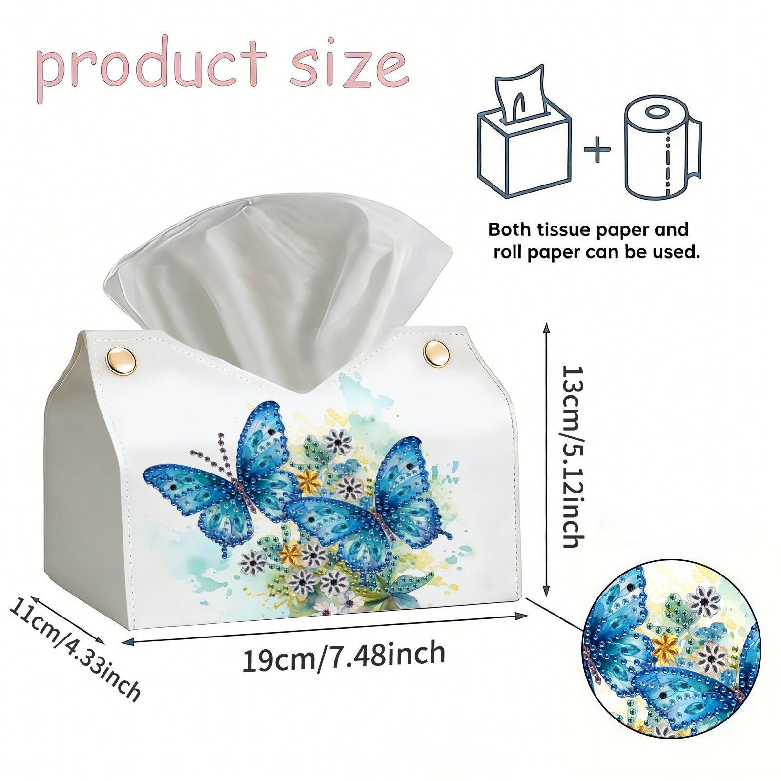 1 Piece Diamond Painting kit t - Pattern Tissue Paper ulasan dan harga