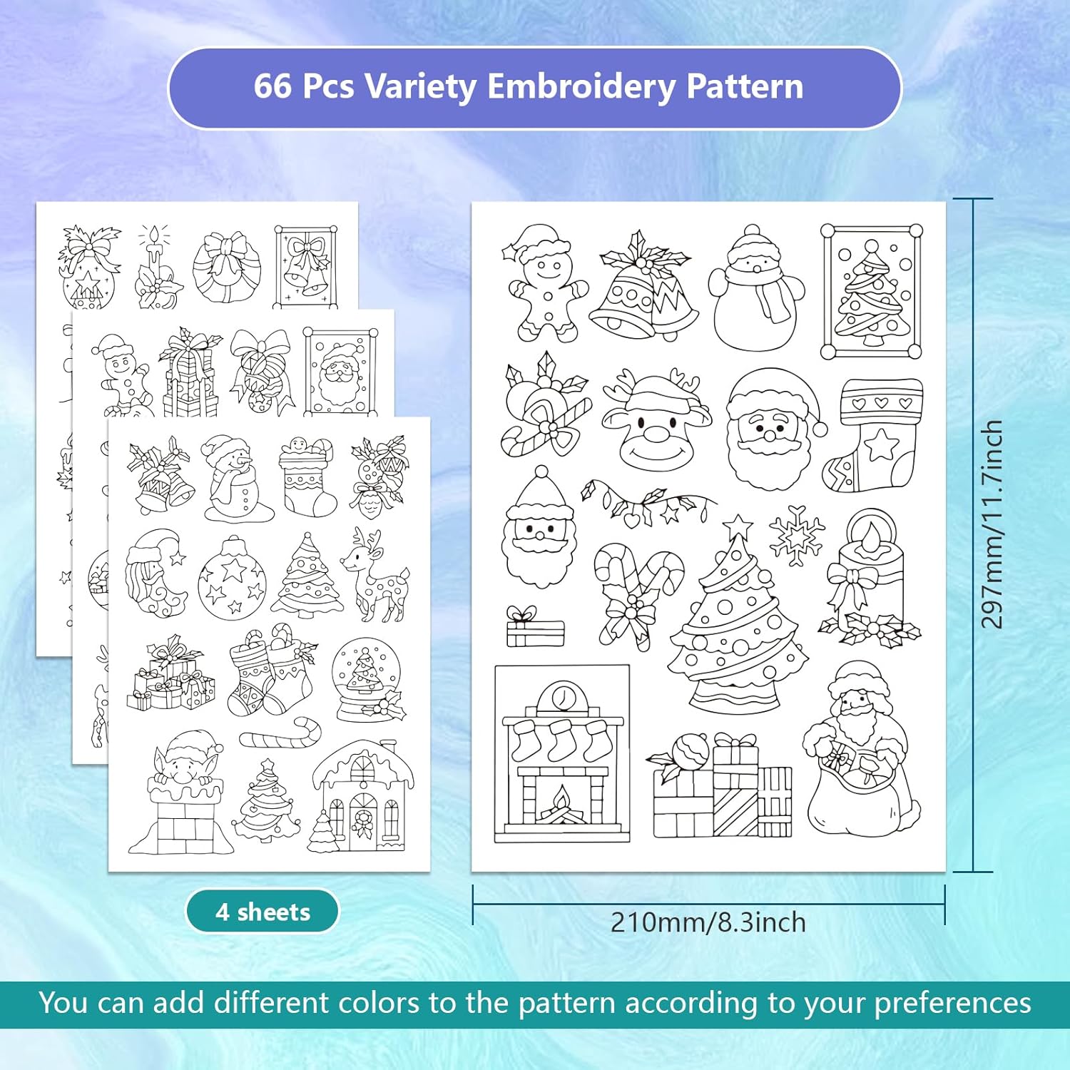 Christmas Handmade Embroidery  - Textile Sewing Patterns ulasan dan harga
