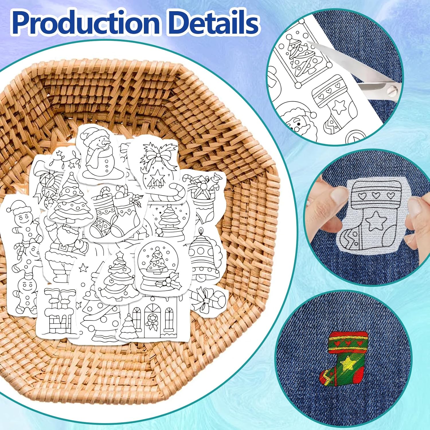 Christmas Handmade Embroidery  - Textile Sewing Patterns ulasan dan harga