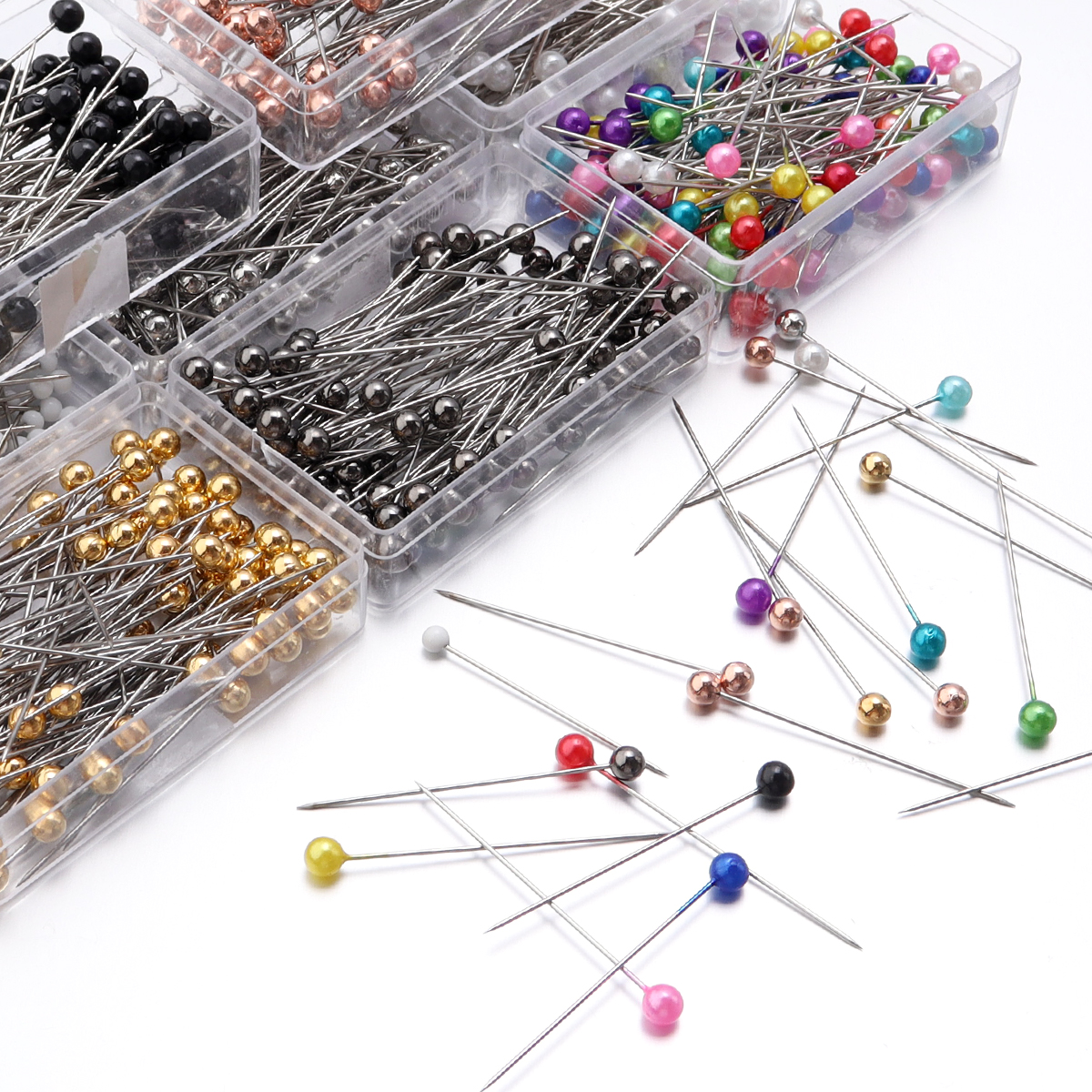 100Pcs Color Ball Head Pins St - Sewing Necessities ulasan dan harga