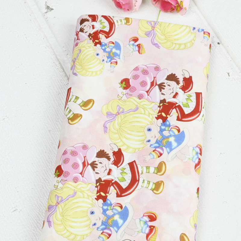 Cartoon Strawberry Girl Print  - Textile And Sewing Materials ulasan dan harga