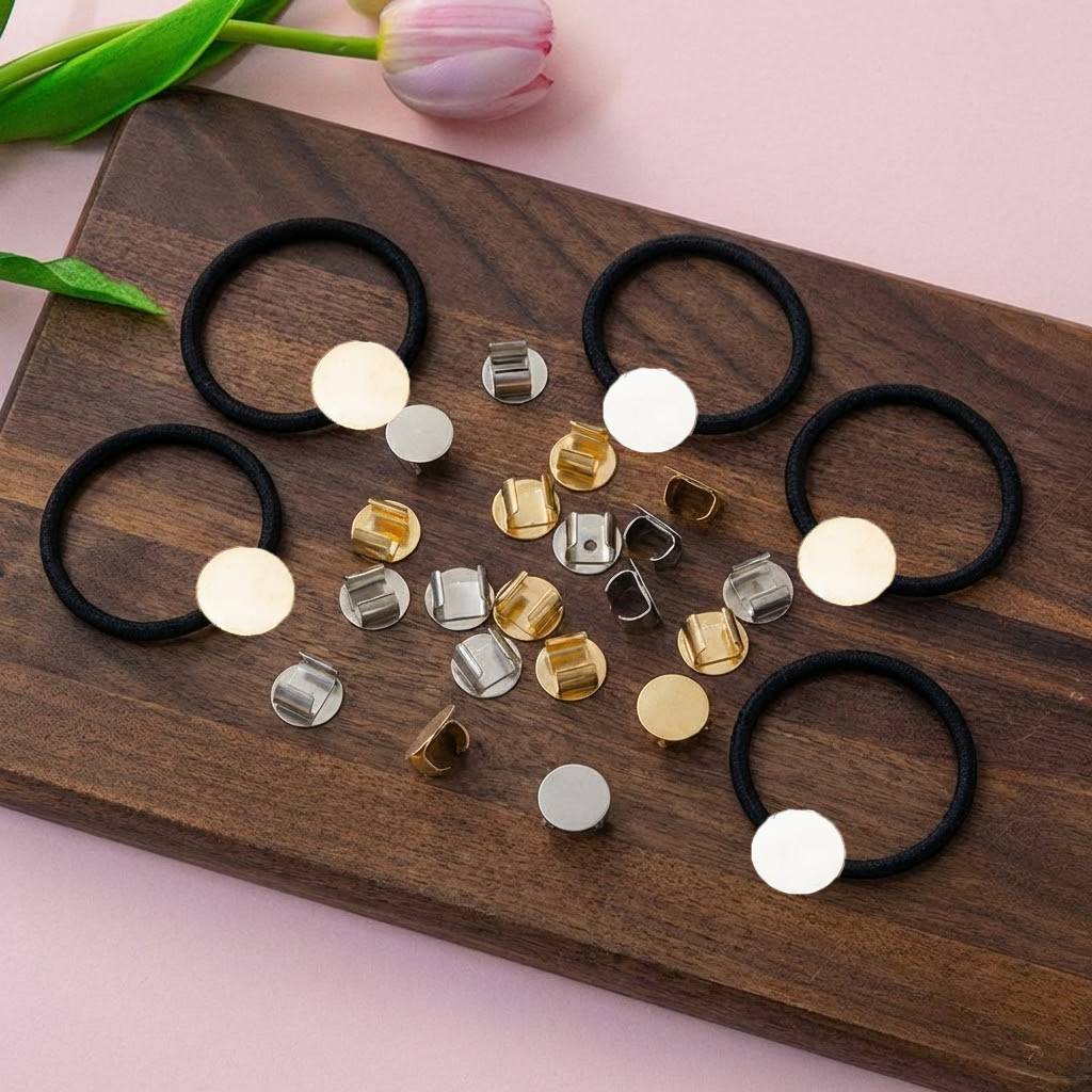 100Pcs Hair Rope Blank Base Se - Sewing Art ulasan dan harga