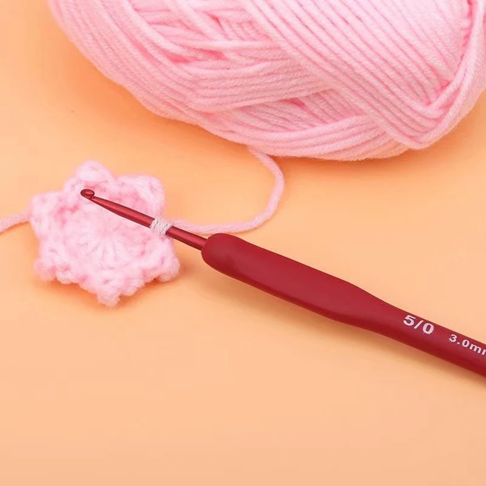 9/33pcs Red Crochet Hook set,  - Sewing Necessities ulasan dan harga