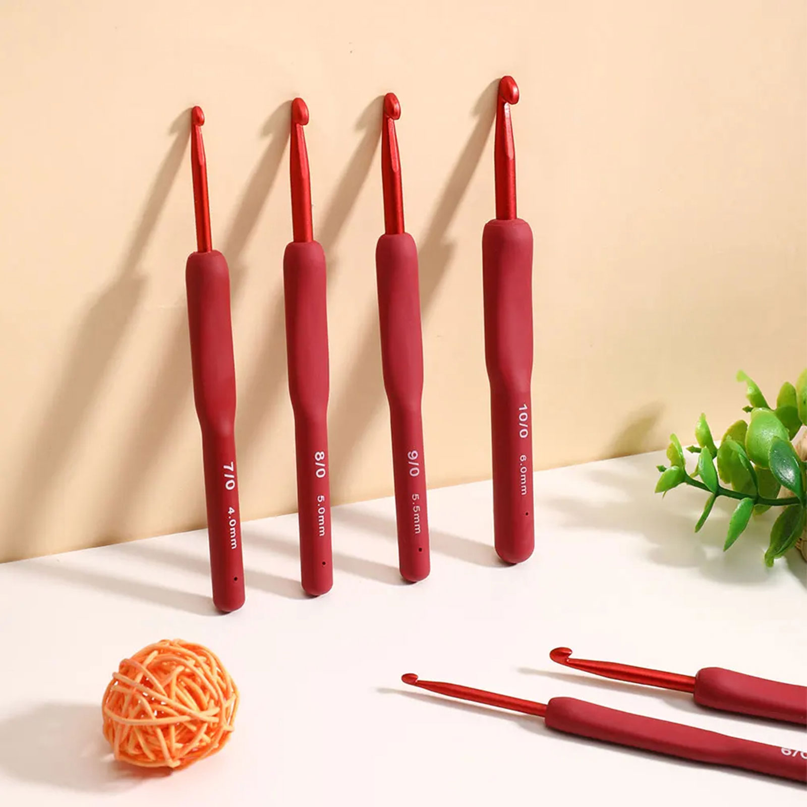 9/33pcs Red Crochet Hook set,  - Sewing Necessities ulasan dan harga