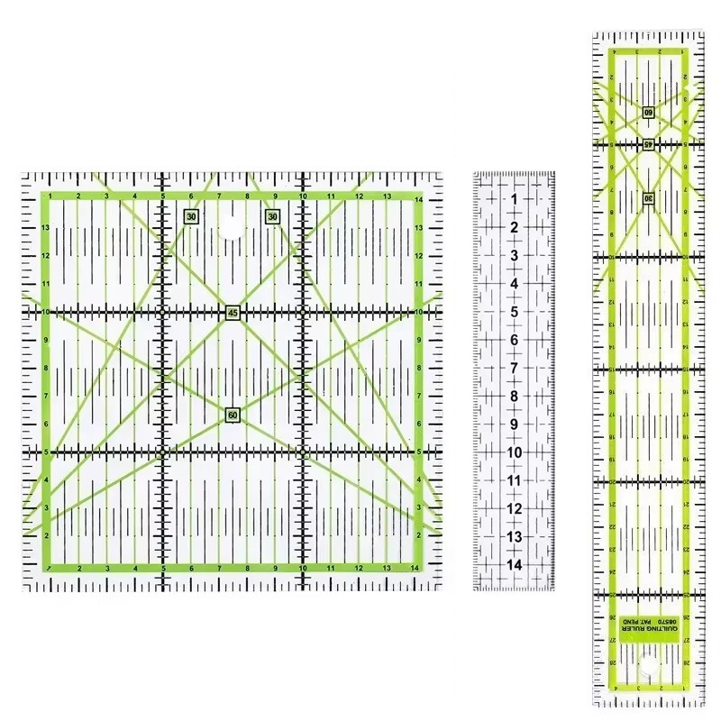 1/2pcs 15cm Quilting Patchwork - Seam Gauge Metal ulasan dan harga