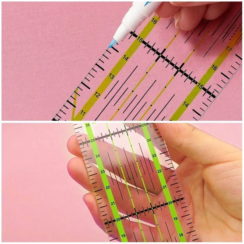 1/2pcs 15cm Quilting Patchwork - Seam Gauge Metal ulasan dan harga