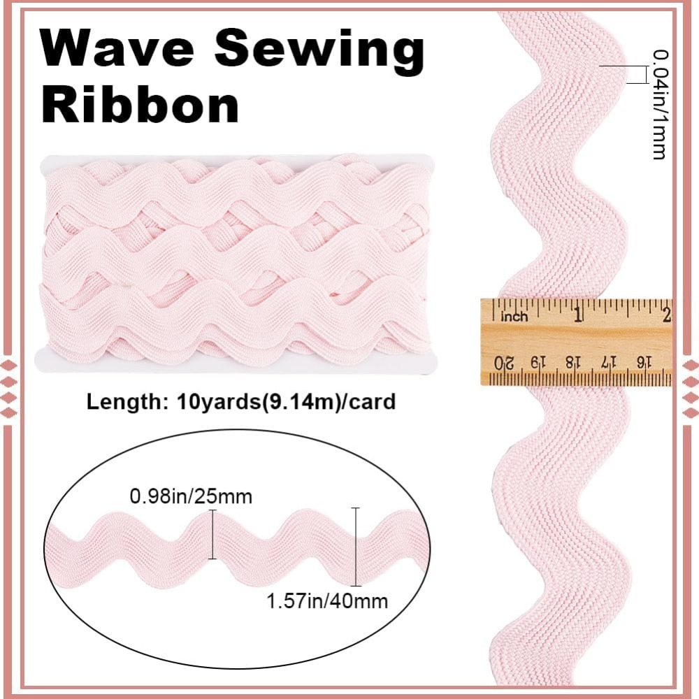 10 Yard 1.58 Inch Pink Rick Ra - Sewing Kit ulasan dan harga