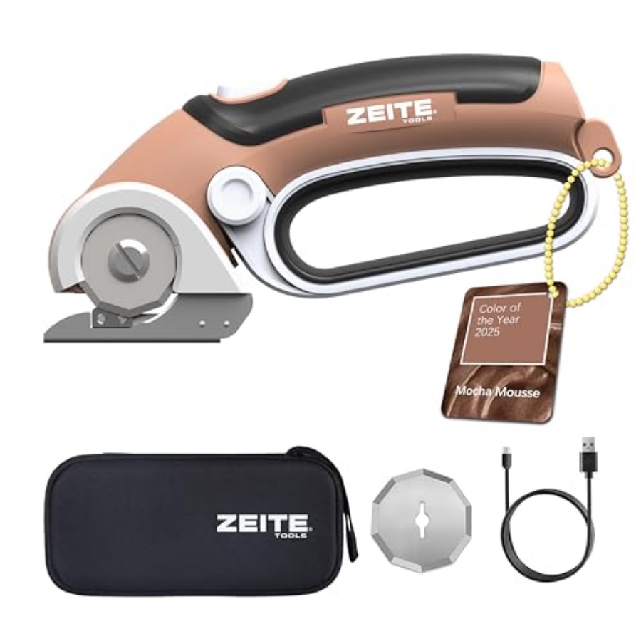 4V Cordless Electric Scissors  - Rotary Cutter Fabric ulasan dan harga