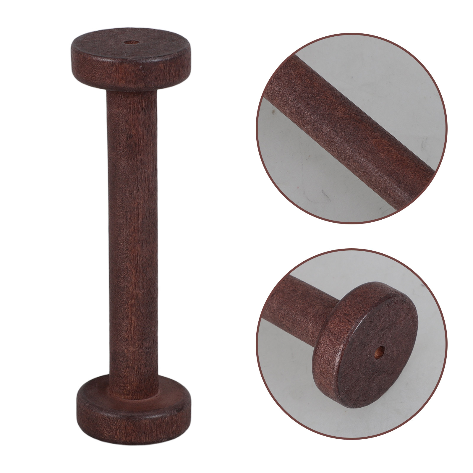 5Pcs Handpolished Wooden Spool - Textile For Sewing ulasan dan harga