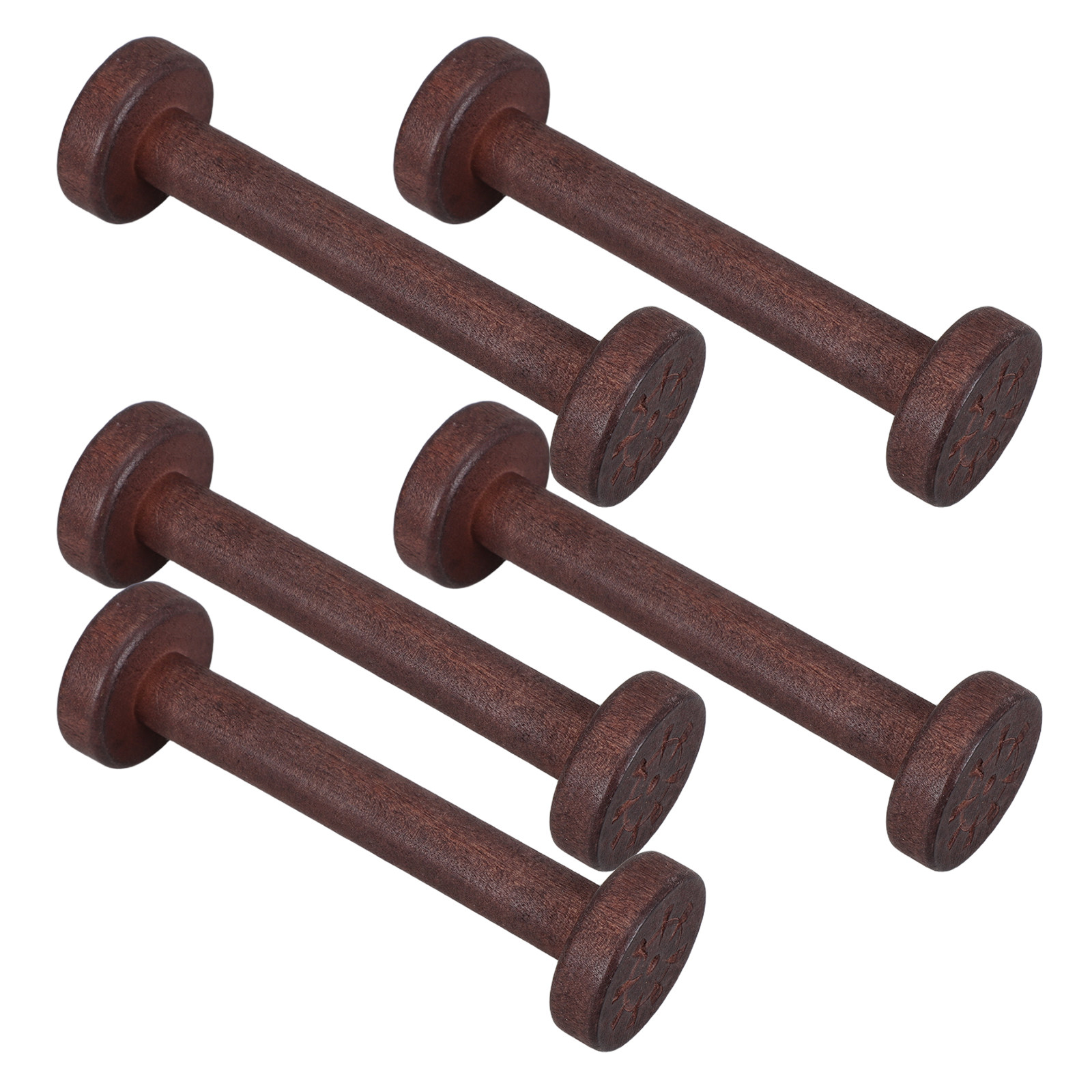 5Pcs Handpolished Wooden Spool - Textile For Sewing ulasan dan harga
