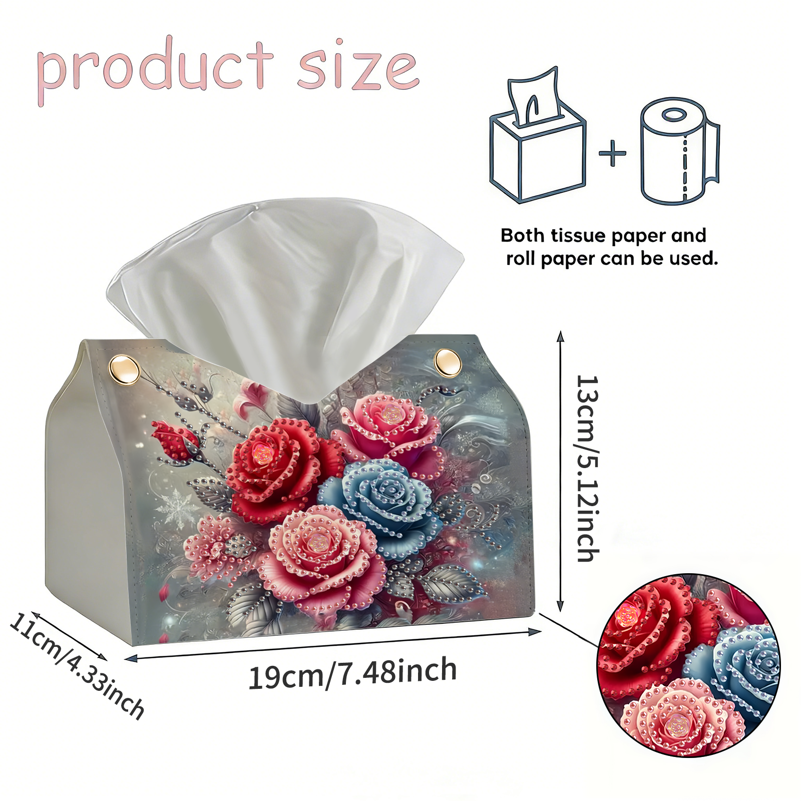 1-Piece set of Diamond Paintin - Pattern Tissue Paper ulasan dan harga